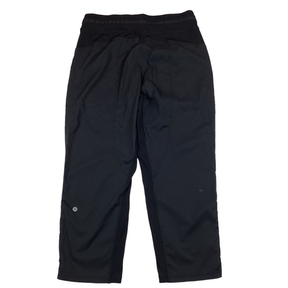 Lululemon Dance Studio Mid-Rise Cropped Pant Black Pinstripe - Picture 2 of 13